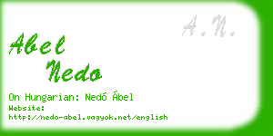 abel nedo business card